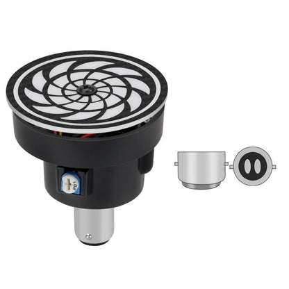 Highlight Motorcycle Rotating Brake Lights LED Tail Lights Modified Car Lights, Style: Whirlwind(Red) - Signal Lights by buy2fix | Online Shopping UK | buy2fix