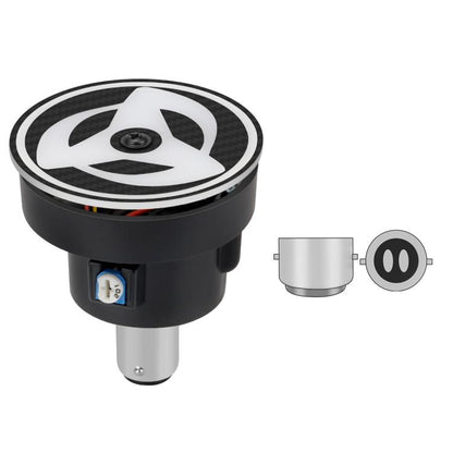 Highlight Motorcycle Rotating Brake Lights LED Tail Lights Modified Car Lights, Style: Million Flowers(Red) - Signal Lights by buy2fix | Online Shopping UK | buy2fix