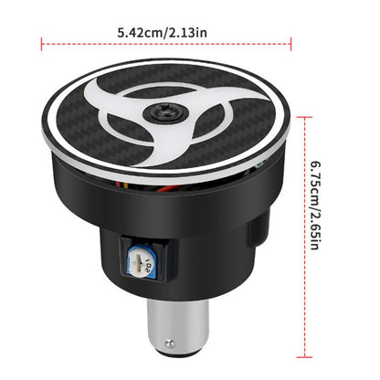 Highlight Motorcycle Rotating Brake Lights LED Tail Lights Modified Car Lights, Style: Whirlwind(Red) - Signal Lights by buy2fix | Online Shopping UK | buy2fix