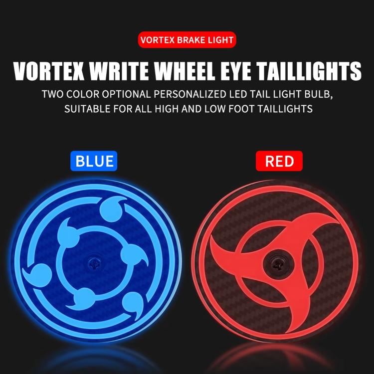 Highlight Motorcycle Rotating Brake Lights LED Tail Lights Modified Car Lights, Style: Bauhinia Flower(Red) - Signal Lights by buy2fix | Online Shopping UK | buy2fix