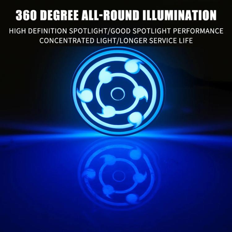 Highlight Motorcycle Rotating Brake Lights LED Tail Lights Modified Car Lights, Style: Compass(Blue) - Signal Lights by buy2fix | Online Shopping UK | buy2fix