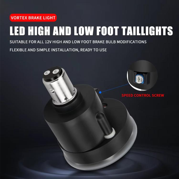 Highlight Motorcycle Rotating Brake Lights LED Tail Lights Modified Car Lights, Style: Bauhinia Flower(Blue) - Signal Lights by buy2fix | Online Shopping UK | buy2fix