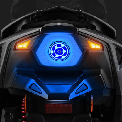 Highlight Motorcycle Rotating Brake Lights LED Tail Lights Modified Car Lights, Style: Windmill(Blue) - Signal Lights by buy2fix | Online Shopping UK | buy2fix