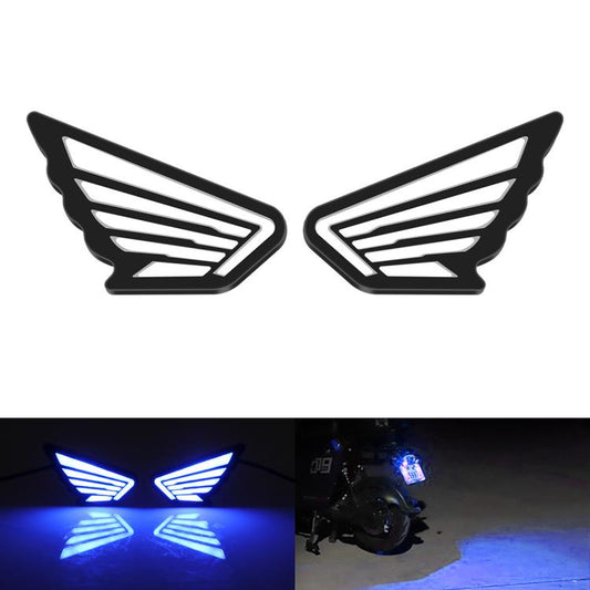 1pairs Motorcycle High-Brightness Winged Eagle Eye Lights Modified Headlights(Blue) - Eagle Eye Lights by buy2fix | Online Shopping UK | buy2fix