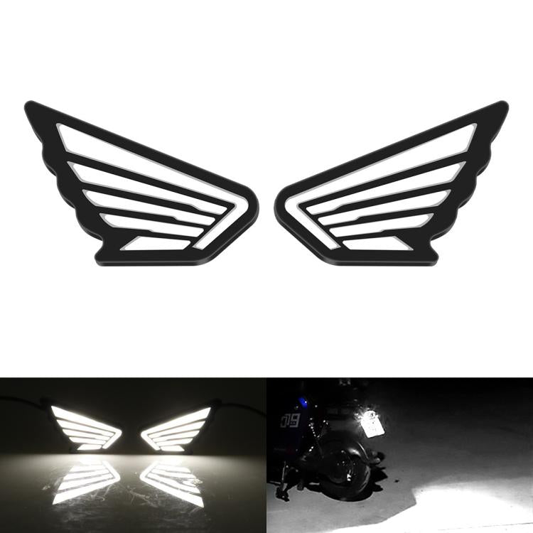 1pairs Motorcycle High-Brightness Winged Eagle Eye Lights Modified Headlights(White) - Eagle Eye Lights by buy2fix | Online Shopping UK | buy2fix