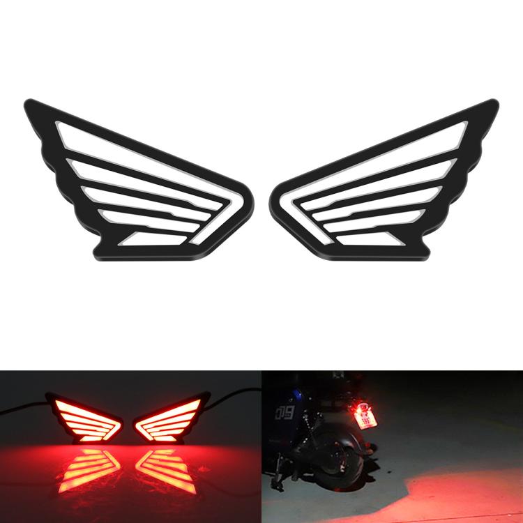 1pairs Motorcycle High-Brightness Winged Eagle Eye Lights Modified Headlights(Red) - Eagle Eye Lights by buy2fix | Online Shopping UK | buy2fix