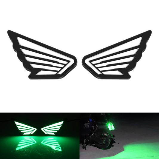 1pairs Motorcycle High-Brightness Winged Eagle Eye Lights Modified Headlights(Green) - Eagle Eye Lights by buy2fix | Online Shopping UK | buy2fix