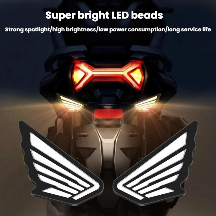 1pairs Motorcycle High-Brightness Winged Eagle Eye Lights Modified Headlights(Green) - Eagle Eye Lights by buy2fix | Online Shopping UK | buy2fix