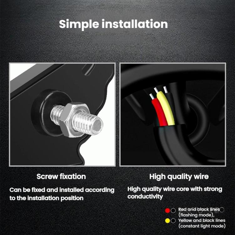 1pairs Motorcycle High-Brightness Winged Eagle Eye Lights Modified Headlights(Red) - Eagle Eye Lights by buy2fix | Online Shopping UK | buy2fix