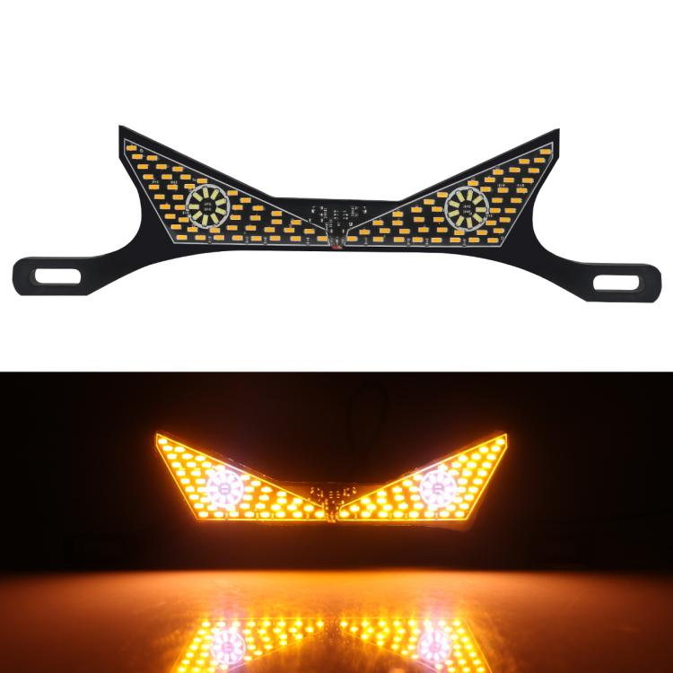 Motorcycle License Plate Screw Light Universal Decorative Accessory Headlight for Customization, Spec: Triangle Light White Yellow Flashing - Decorative Lights by buy2fix | Online Shopping UK | buy2fix