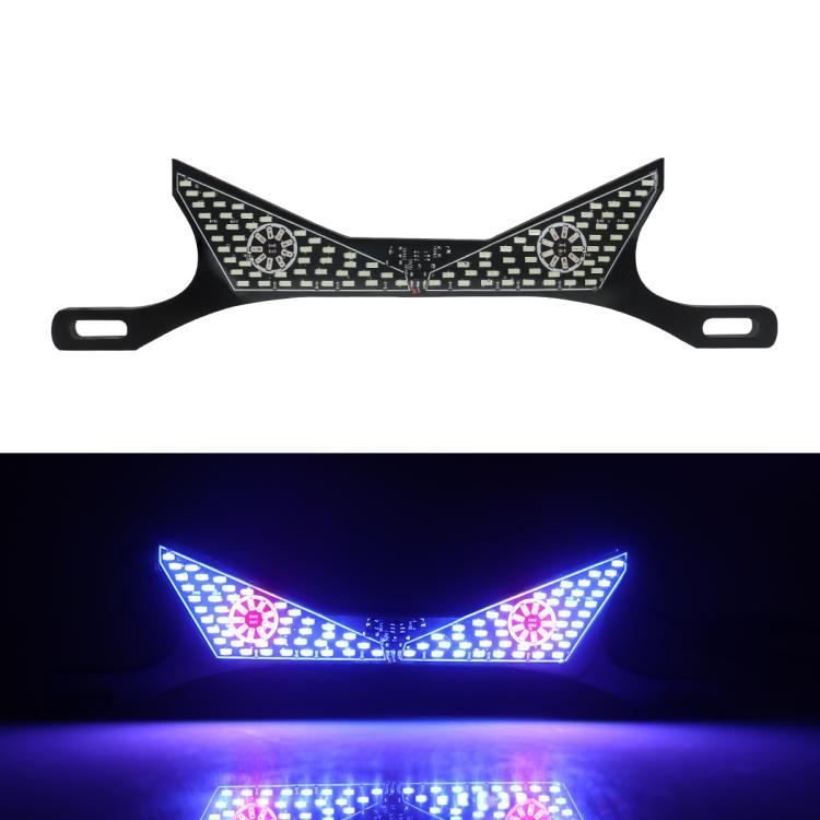 Motorcycle License Plate Screw Light Universal Decorative Accessory Headlight for Customization, Spec: Triangle Light Red Blue Flashing - Decorative Lights by buy2fix | Online Shopping UK | buy2fix