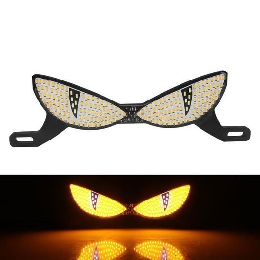 Motorcycle License Plate Screw Light Universal Decorative Accessory Headlight for Customization, Spec: Cat Eye Light White Yellow Flashing - Decorative Lights by buy2fix | Online Shopping UK | buy2fix