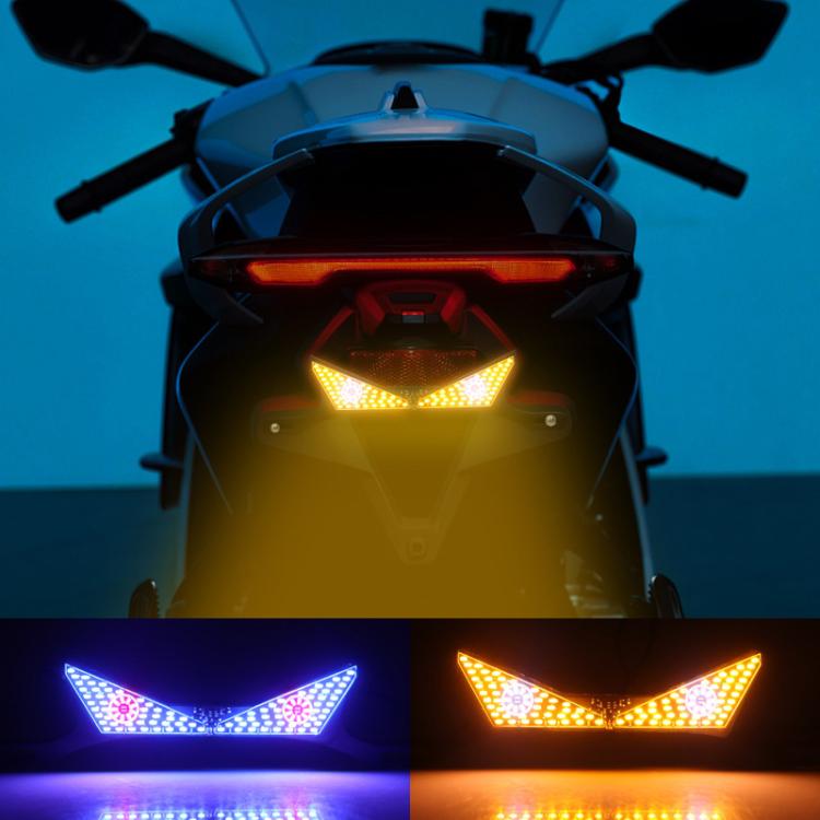 Motorcycle License Plate Screw Light Universal Decorative Accessory Headlight for Customization, Spec: Triangle Light White Yellow Flashing - Decorative Lights by buy2fix | Online Shopping UK | buy2fix