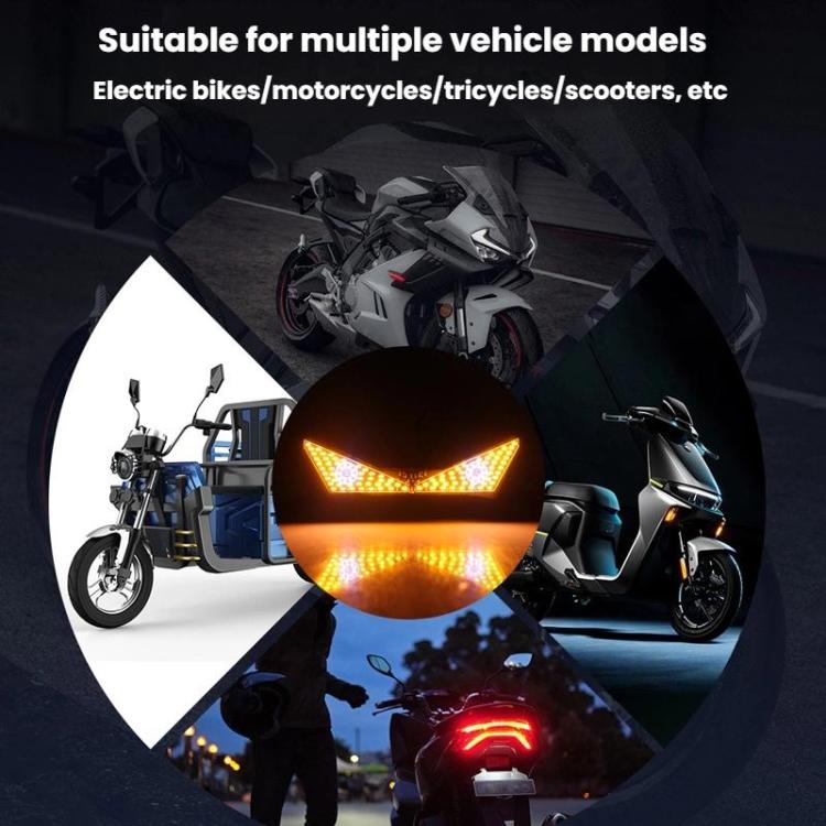 Motorcycle License Plate Screw Light Universal Decorative Accessory Headlight for Customization, Spec: Cat Eye Light Red Blue Flashing - Decorative Lights by buy2fix | Online Shopping UK | buy2fix