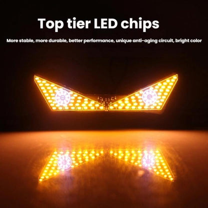 Motorcycle License Plate Screw Light Universal Decorative Accessory Headlight for Customization, Spec: Cat Eye Light Red Blue Flashing - Decorative Lights by buy2fix | Online Shopping UK | buy2fix