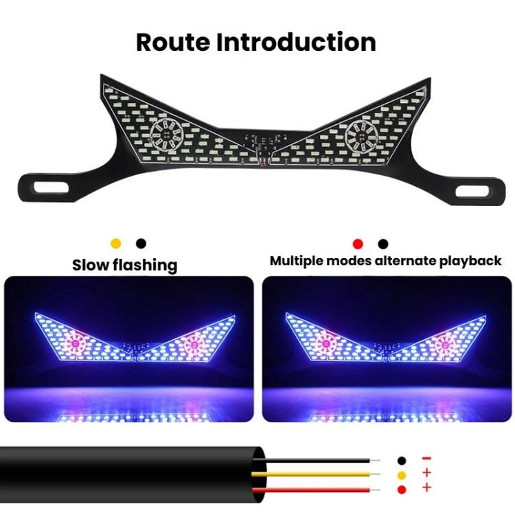 Motorcycle License Plate Screw Light Universal Decorative Accessory Headlight for Customization, Spec: Semicircular Light White Yellow Flashing - Decorative Lights by buy2fix | Online Shopping UK | buy2fix
