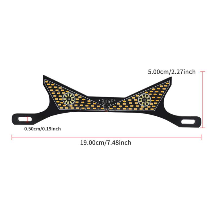 Motorcycle License Plate Screw Light Universal Decorative Accessory Headlight for Customization, Spec: Triangle Light White Yellow Flashing - Decorative Lights by buy2fix | Online Shopping UK | buy2fix