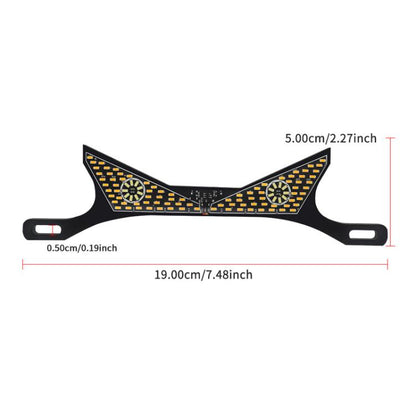 Motorcycle License Plate Screw Light Universal Decorative Accessory Headlight for Customization, Spec: Triangle Light White Yellow Flashing - Decorative Lights by buy2fix | Online Shopping UK | buy2fix