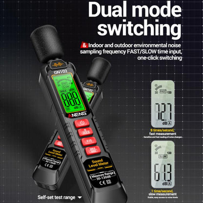 ANENG Sound Decibel Tester Volume Sound Level Noise Meter(No Battery) - Light & Sound Meter by ANENG | Online Shopping UK | buy2fix