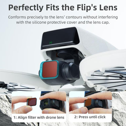 For DJI Flip aMagisn Filter Lens Accessories, Spec: ND8+ND16+ND32+ND64+CPL+1/4 Mist - Other by aMagisn | Online Shopping UK | buy2fix