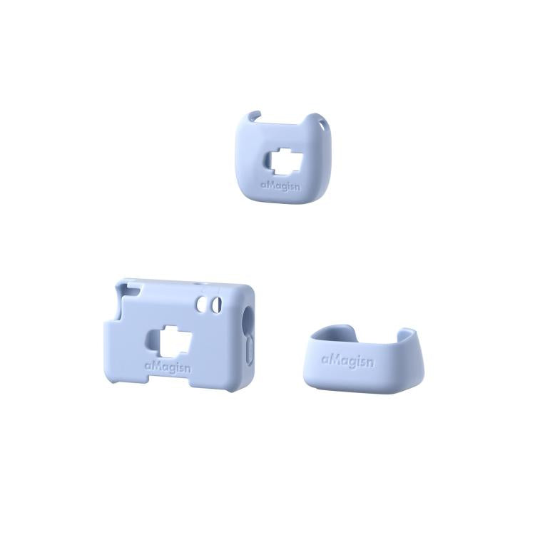 For DJI Mic Mini aMagisn MP01 Silicone Protective Case, Color: 3 In 1 Blue - DJI Mic Series by aMagisn | Online Shopping UK | buy2fix