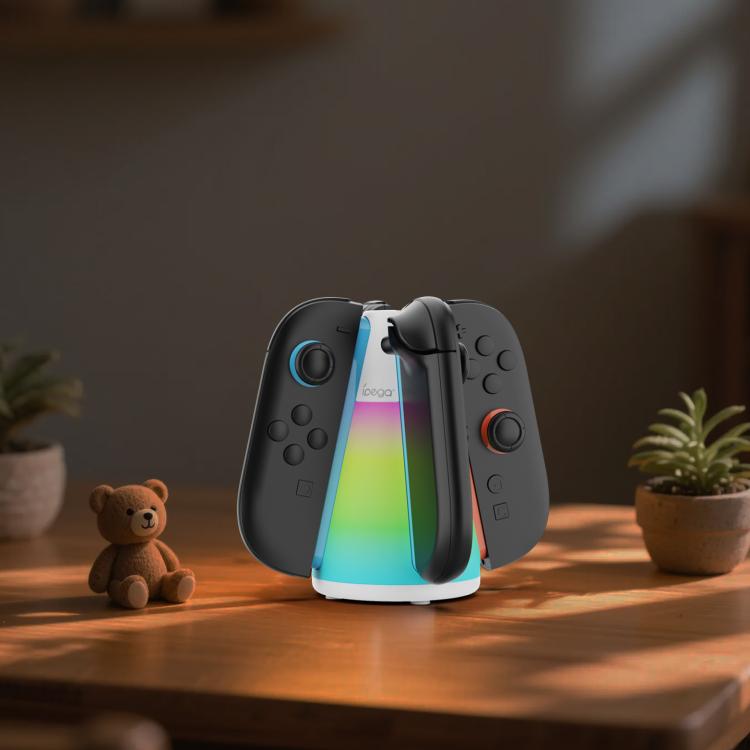 For Nintendo Switch 2 Joy-Con Controllers ipega 4-in-1 Charging Dock Quad Charger Station with RGB Light - Charger & Power by ipega | Online Shopping UK | buy2fix