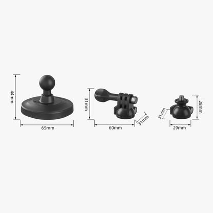 aMagisn AM19 3 In 1 Magnetic Ball Head Mount Camera Strong Magnetic Universal Ball Head Dual Interface - Holder by aMagisn | Online Shopping UK | buy2fix
