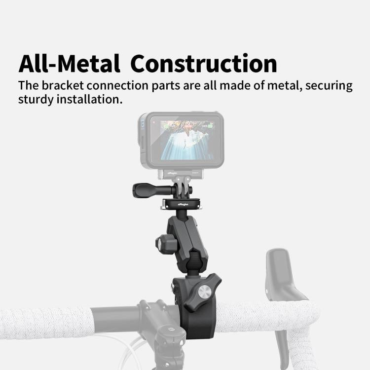 aMagisn HM10 For Insta360, DJI, GoPro Cameras Metal Arm Clamp Holder Cycling Clamp Bracket - Bicycle Handlebar Mount by aMagisn | Online Shopping UK | buy2fix
