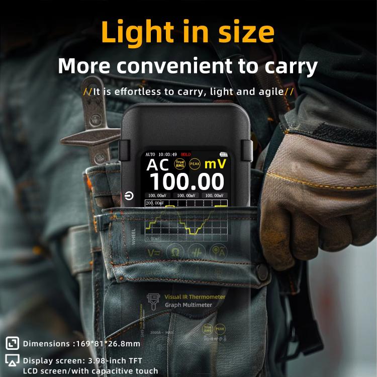 Standard+Macro Lens+Flexible Coil BSIDE SH9 Infrared Thermal Imaging Multimeter Touchscreen High-Definition Thermal Imaging Thermometer Electrical Floor Heating Inspection - Thermostat & Thermometer by BSIDE | Online Shopping UK | buy2fix