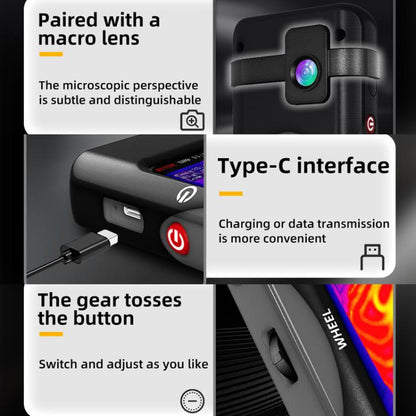 Standard+Macro Lens BSIDE SH9 Infrared Thermal Imaging Multimeter Touchscreen High-Definition Thermal Imaging Thermometer Electrical Floor Heating Inspection - Thermostat & Thermometer by BSIDE | Online Shopping UK | buy2fix