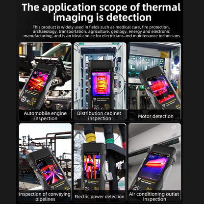 Standard+Macro Lens+Flexible Coil BSIDE SH9 Infrared Thermal Imaging Multimeter Touchscreen High-Definition Thermal Imaging Thermometer Electrical Floor Heating Inspection - Thermostat & Thermometer by BSIDE | Online Shopping UK | buy2fix