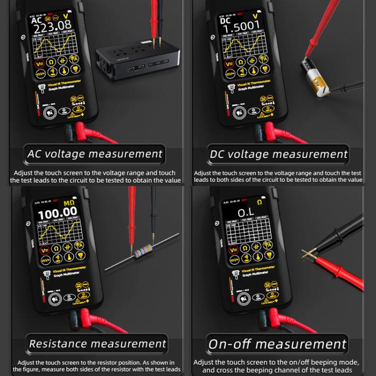 Standard+Macro Lens+Flexible Coil BSIDE SH9 Infrared Thermal Imaging Multimeter Touchscreen High-Definition Thermal Imaging Thermometer Electrical Floor Heating Inspection - Thermostat & Thermometer by BSIDE | Online Shopping UK | buy2fix