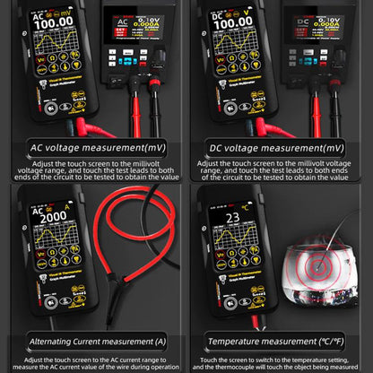 Standard+Macro Lens BSIDE SH9 Infrared Thermal Imaging Multimeter Touchscreen High-Definition Thermal Imaging Thermometer Electrical Floor Heating Inspection - Thermostat & Thermometer by BSIDE | Online Shopping UK | buy2fix