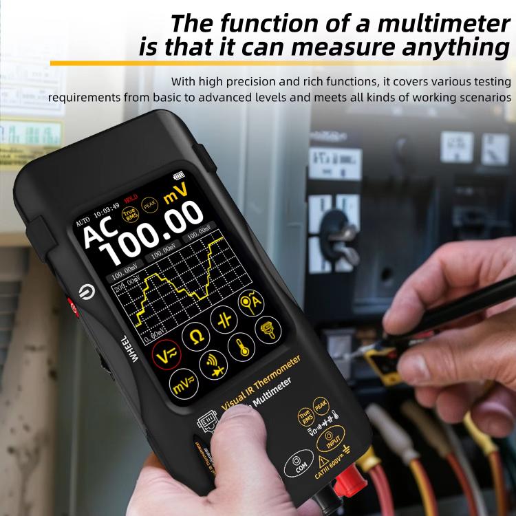 Standard+Flexible Coil BSIDE SH9 Infrared Thermal Imaging Multimeter Touchscreen High-Definition Thermal Imaging Thermometer Electrical Floor Heating Inspection - Thermostat & Thermometer by BSIDE | Online Shopping UK | buy2fix