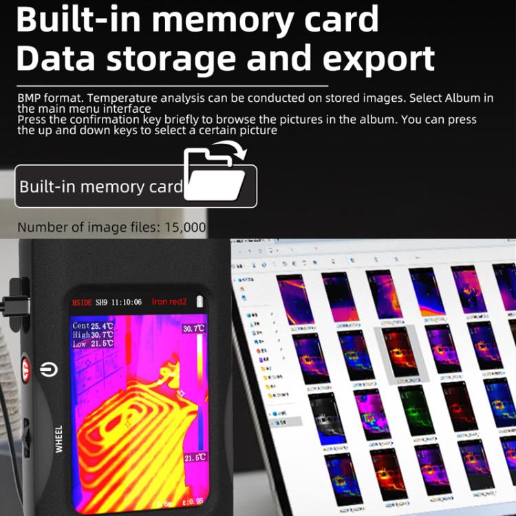 Standard+Macro Lens+Flexible Coil BSIDE SH9 Infrared Thermal Imaging Multimeter Touchscreen High-Definition Thermal Imaging Thermometer Electrical Floor Heating Inspection - Thermostat & Thermometer by BSIDE | Online Shopping UK | buy2fix