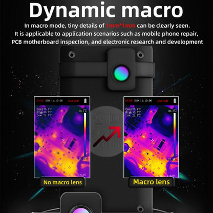 Standard+Macro Lens+Flexible Coil BSIDE SH9 Infrared Thermal Imaging Multimeter Touchscreen High-Definition Thermal Imaging Thermometer Electrical Floor Heating Inspection - Thermostat & Thermometer by BSIDE | Online Shopping UK | buy2fix