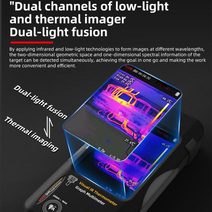 Standard+Flexible Coil BSIDE SH9 Infrared Thermal Imaging Multimeter Touchscreen High-Definition Thermal Imaging Thermometer Electrical Floor Heating Inspection - Thermostat & Thermometer by BSIDE | Online Shopping UK | buy2fix