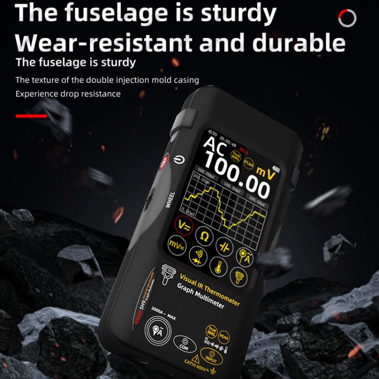 Standard+Macro Lens+Flexible Coil BSIDE SH9 Infrared Thermal Imaging Multimeter Touchscreen High-Definition Thermal Imaging Thermometer Electrical Floor Heating Inspection - Thermostat & Thermometer by BSIDE | Online Shopping UK | buy2fix