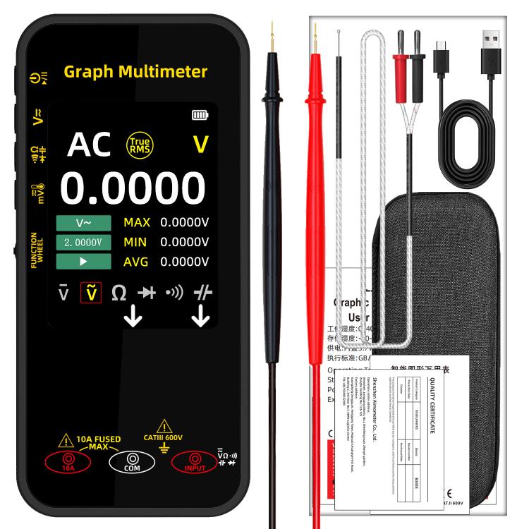 BSIDE S500 High-Precision Digital Graphic Recording Multimeter Color Screen 20000-Character Multimeter - Digital Multimeter by BSIDE | Online Shopping UK | buy2fix
