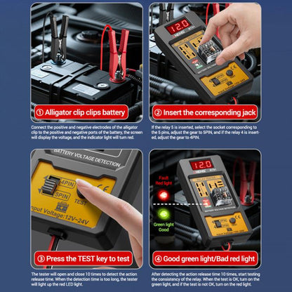 ANENG 12V/24V Car Battery Relay Four-Pin Digital Display Tester(RT01) - Electronic Test by ANENG | Online Shopping UK | buy2fix