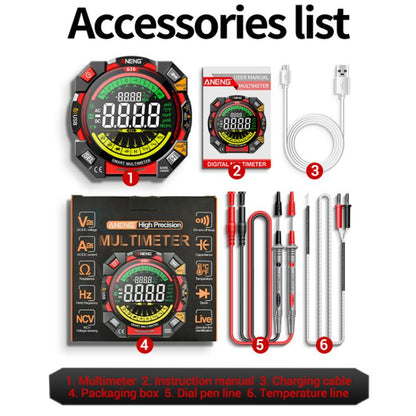 ANENG Intelligent High-precision Double-tube Fuse Digital Multimeter(626) - Digital Multimeter by ANENG | Online Shopping UK | buy2fix