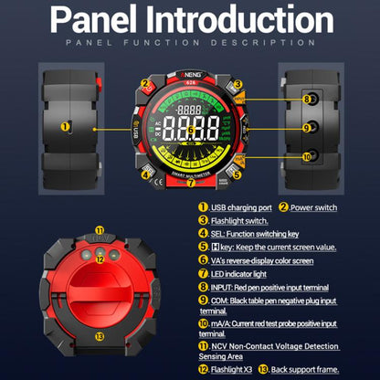 ANENG Intelligent High-precision Double-tube Fuse Digital Multimeter(626) - Digital Multimeter by ANENG | Online Shopping UK | buy2fix