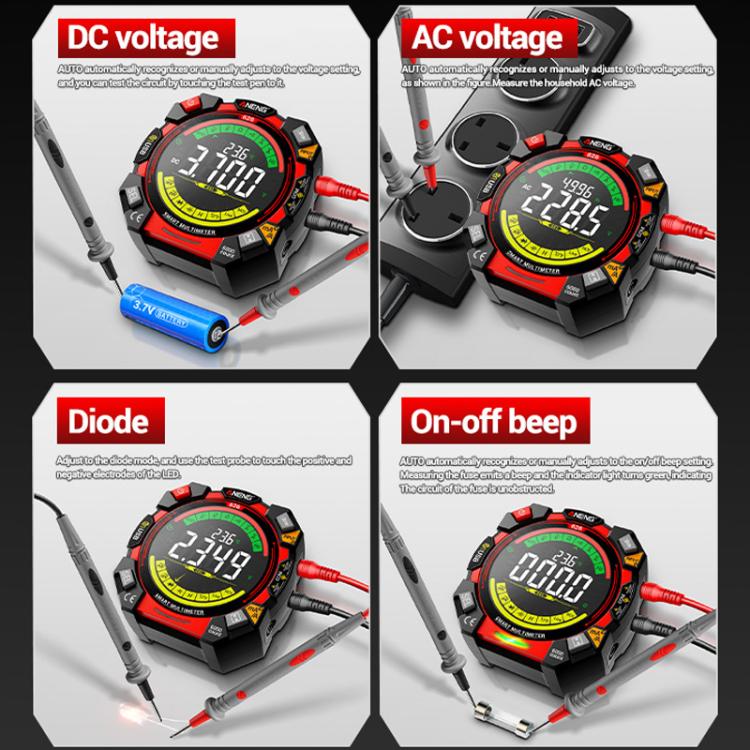 ANENG Intelligent High-precision Double-tube Fuse Digital Multimeter(626) - Digital Multimeter by ANENG | Online Shopping UK | buy2fix