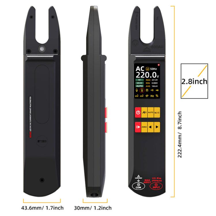 BSIDE U5 600A Intelligent High-Precision Clamp Meter U-Type Multimeter - Digital Multimeter by BSIDE | Online Shopping UK | buy2fix
