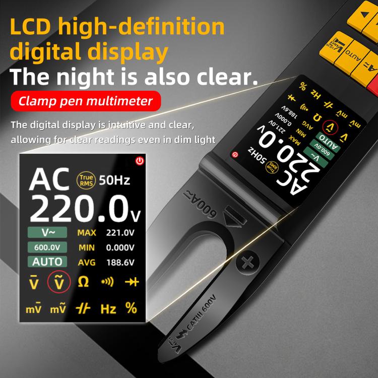 BSIDE U5 600A Intelligent High-Precision Clamp Meter U-Type Multimeter - Digital Multimeter by BSIDE | Online Shopping UK | buy2fix