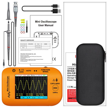 BSIDE OT4 Miniature Oscilloscope Signal Generator Rechargeable Handheld Color Screen 50MHz Oscilloscope - Other Tester Tool by BSIDE | Online Shopping UK | buy2fix