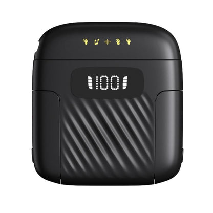 One To Two Mini Wireless Collar-clip Noise-cancelling Microphone With Charging Case(Black) - Microphone by buy2fix | Online Shopping UK | buy2fix