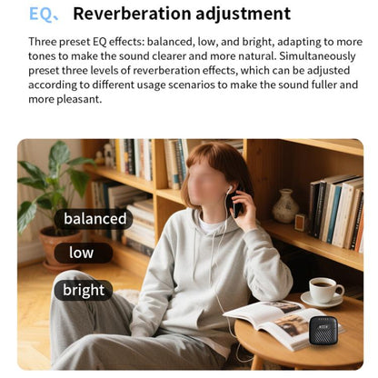 One To Two Mini Wireless Collar-clip Noise-cancelling Microphone With Charging Case(Black) - Microphone by buy2fix | Online Shopping UK | buy2fix