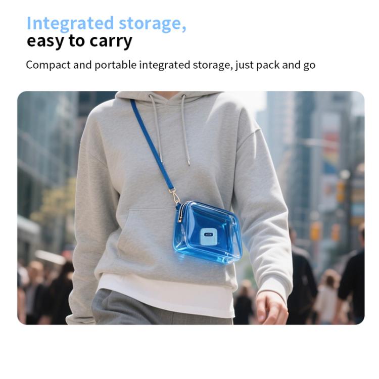 One To Two Mini Wireless Collar-clip Noise-cancelling Microphone With Charging Case(White) - Microphone by buy2fix | Online Shopping UK | buy2fix