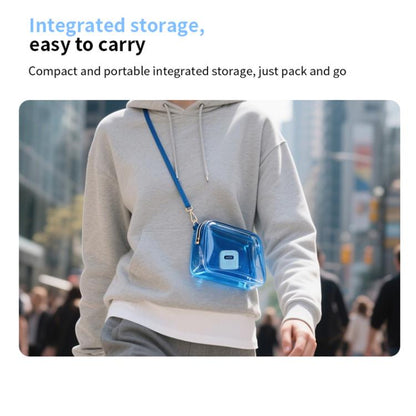 One To Two Mini Wireless Collar-clip Noise-cancelling Microphone With Charging Case(White) - Microphone by buy2fix | Online Shopping UK | buy2fix